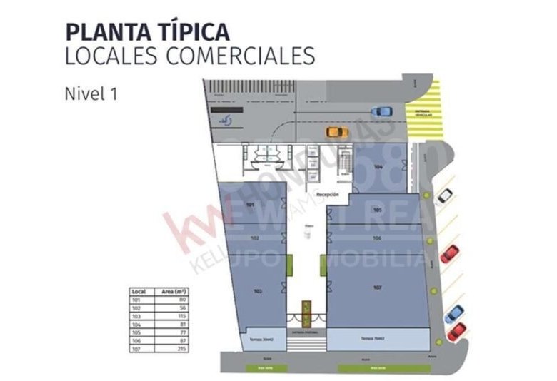 TERRAVISTA PLAZA- Local Comercial en Barrio Rio de Piedras, San Pedro Sula/ Nivel 1