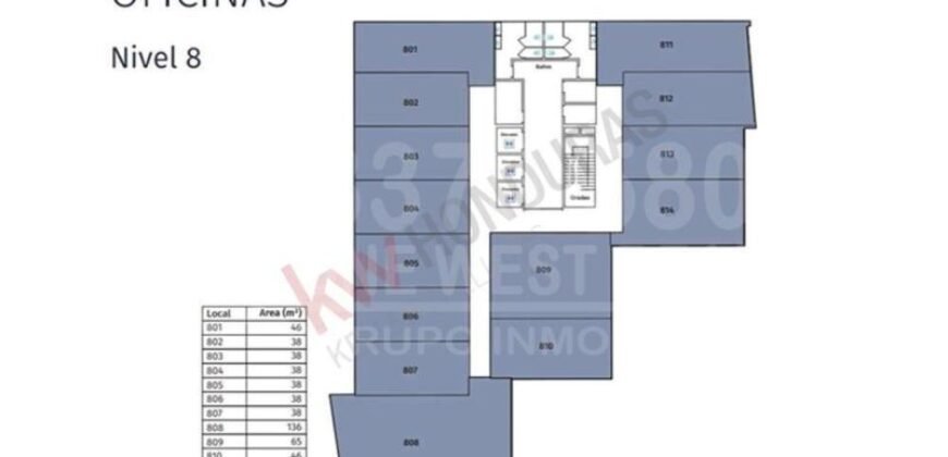 TERRAVISTA PLAZA- Locales Comerciales en Barrio Rio de Piedras, San Pedro Sula/ Nivel 8