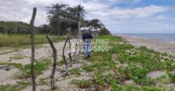 Terreno en venta frente a la playa La Ceiba Coco Pando