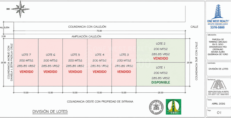 Lotes en venta quebrada de yoro