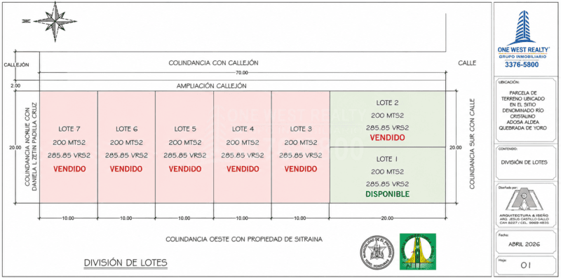 Lotes en venta quebrada de yoro