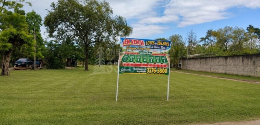 Lotes de Terreno en venta en El Progreso con Financiamiento directo
