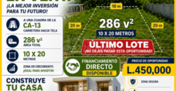 Lotes de Terreno en venta en El Progreso con Financiamiento directo