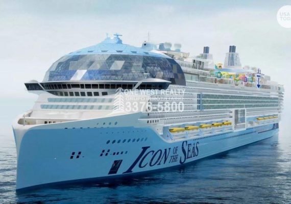 El crucero más grande del mundo, “Icon of the Seas”, llega a la isla paradisíaca de Roatán