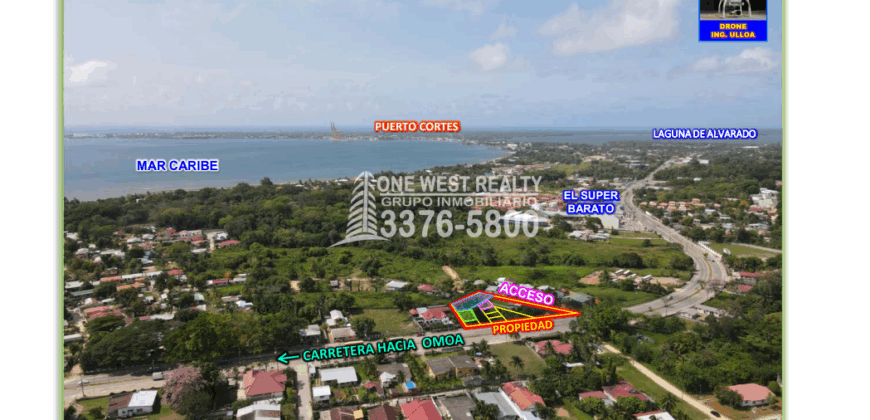 Lotes en venta en barrio Cieneguita en Puerto Cortes