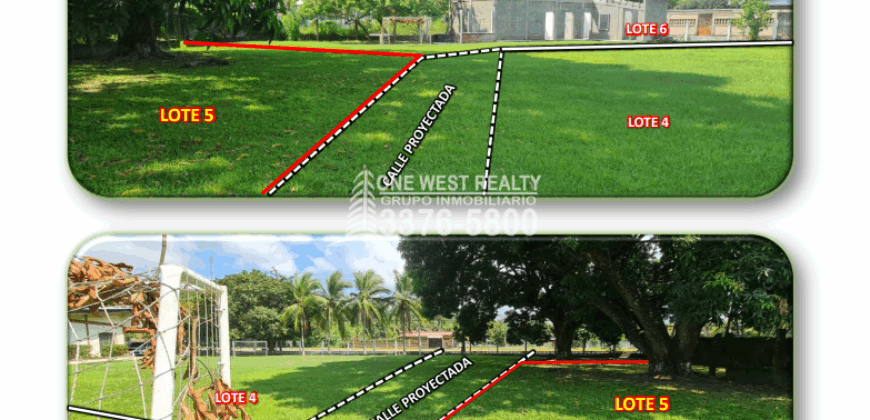 Lotes en venta en barrio Cieneguita en Puerto Cortes