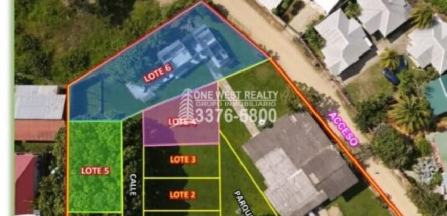 Lotes en venta en barrio Cieneguita en Puerto Cortes