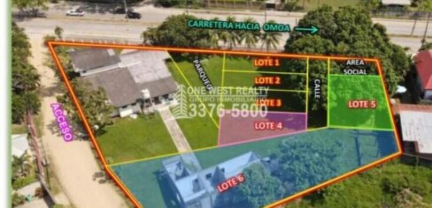 Lotes en venta en barrio Cieneguita en Puerto Cortes