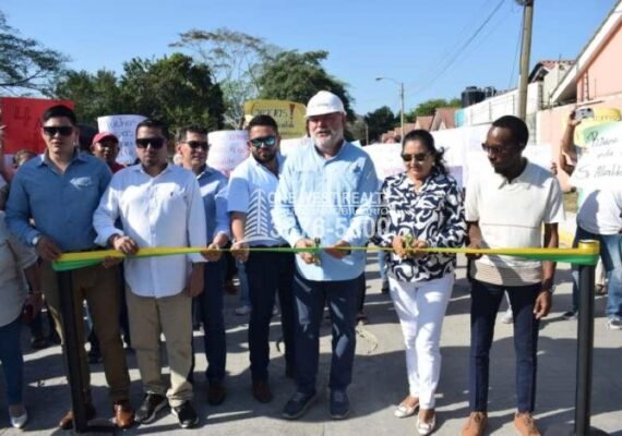 San Pedro Sula inaugura pavimentación en San Vicente de Paúl I y II
