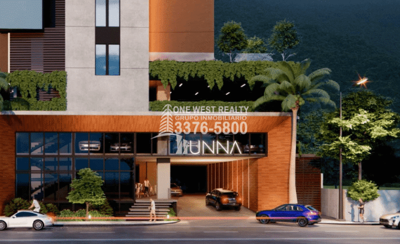 Condominio UNNA en Pre-venta – 7º Piso | 1 Habitación | 1 Baño | 1 Parqueo