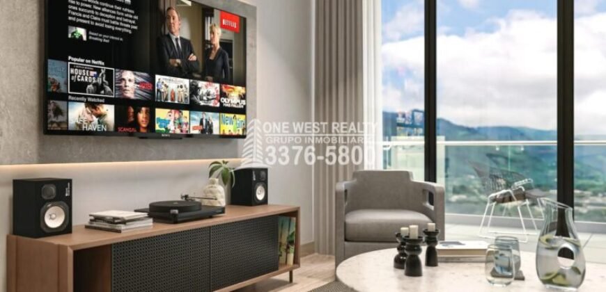 Condominio UNNA en Pre-venta – 7º Piso | 1 Habitación | 1 Baño | 1 Parqueo