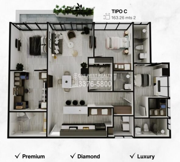 MH Residences Condominiums for Sale in San Pedro Sula | Luxury Condos 123m² – 207m²