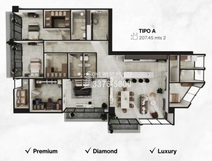 MH Residences Condominiums for Sale in San Pedro Sula | Luxury Condos 123m² – 207m²