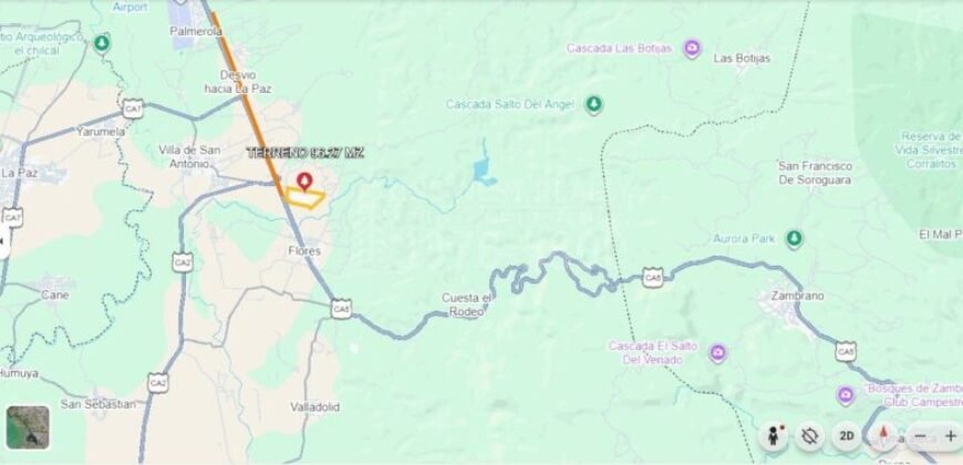 Terreno Para Inversión en Comayagua Mide 96 manzanas Cerca de Palmerola