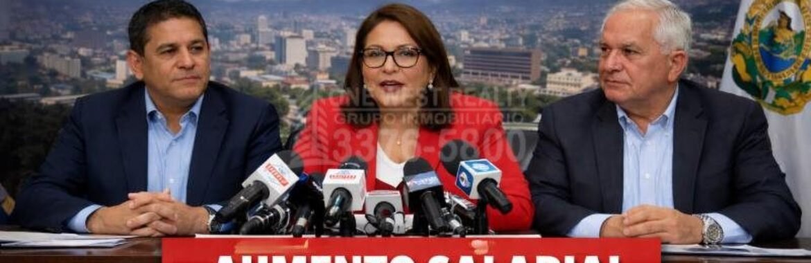 Anuncian incremento al salario mínimo para profesionales en Honduras en 2026