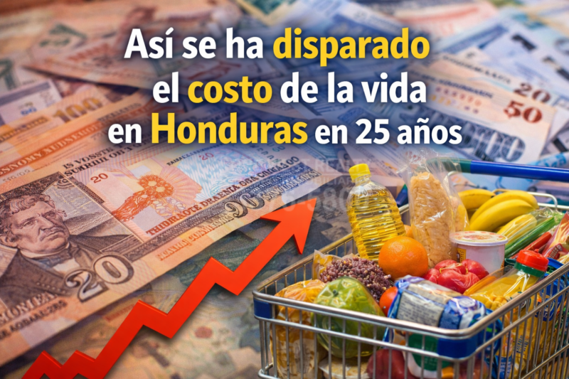 Así se ha disparado el costo de la vida en Honduras en 25 años
