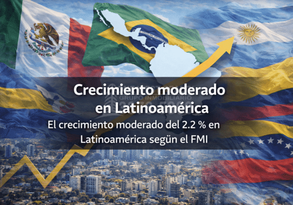 Crecimiento moderado en Latinoamérica El crecimiento moderado del 2.2 % en Latinoamérica según el FMI