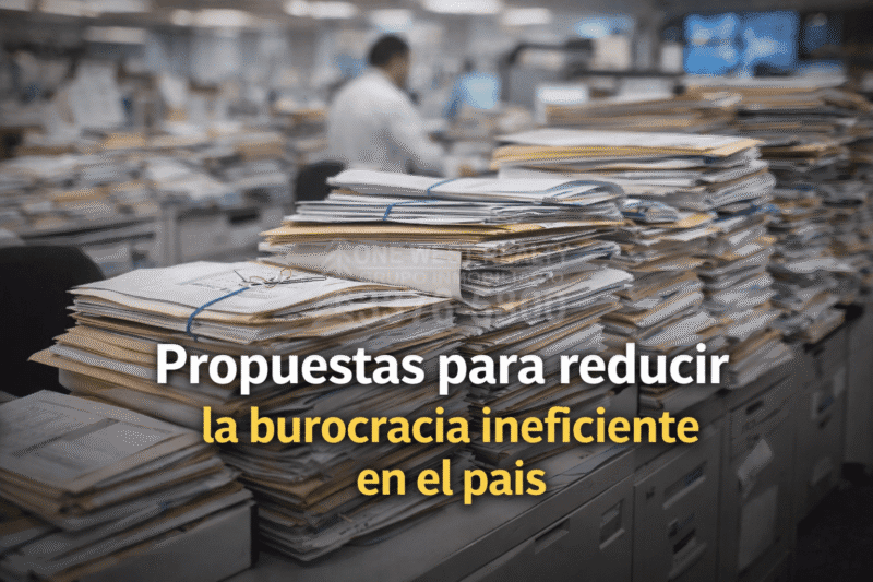 Propuestas para reducir la burocracia ineficiente en el país