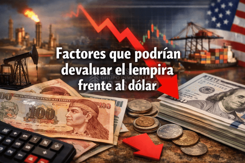 Factores que podrían devaluar el lempira frente al dólar