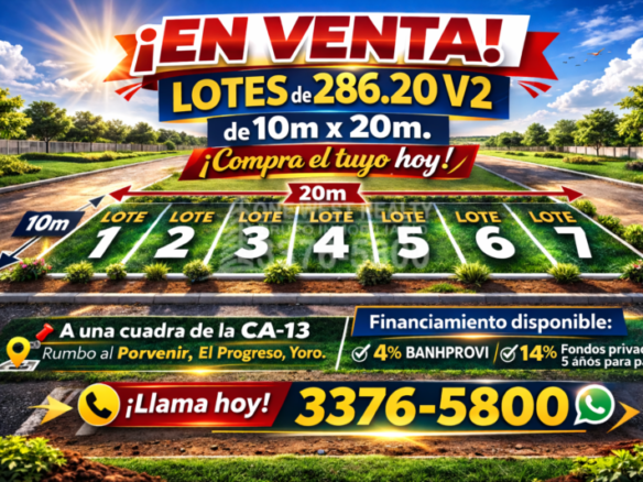 Lotes en Venta en El progreso yoro 286 v2
