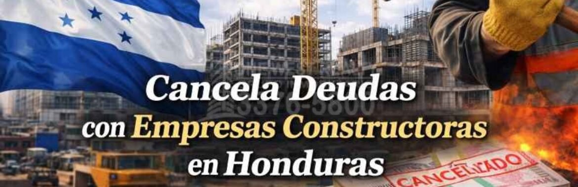 El gobierno cancela deudas con empresas constructoras en Honduras