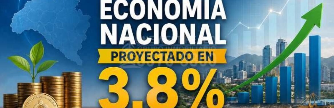 Crecimiento de la economía nacional proyectado en 3.8%