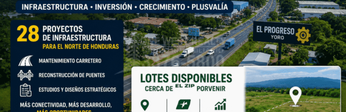 El Progreso Yoro se Consolida Como un Nuevo HUB Industrial en Honduras Impulsado por Infraestructura y Crecimiento Inmobiliario