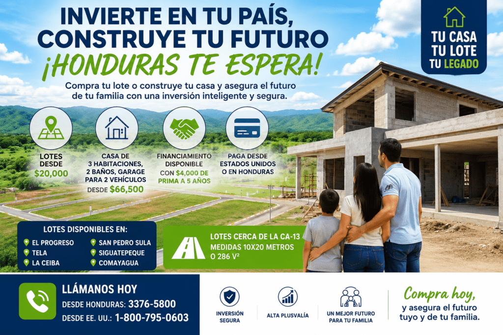 Hondureños en Estados Unidos invierten en Honduras