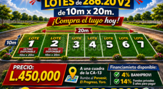 Últimos 2 Lotes de Esquina en Venta en El Progreso, Yoro | Invierta Hoy en una Zona de Alta Plusvalía
