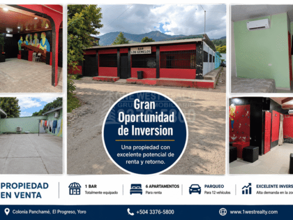 Gran Oprtunidad de Inversion Bar-Restaurante y 6 apartamentos