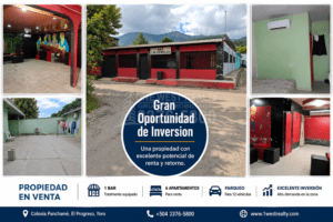 Negocio y apartamentos en venta en el progreso yoro