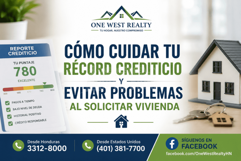 récord crediticio para vivienda en Honduras