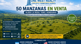 50 Manzanas en Venta en Aldea La Rosa, Yoro, Honduras | One West Realty