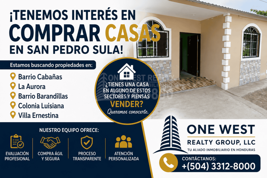 comprar casas en San Pedro Sula