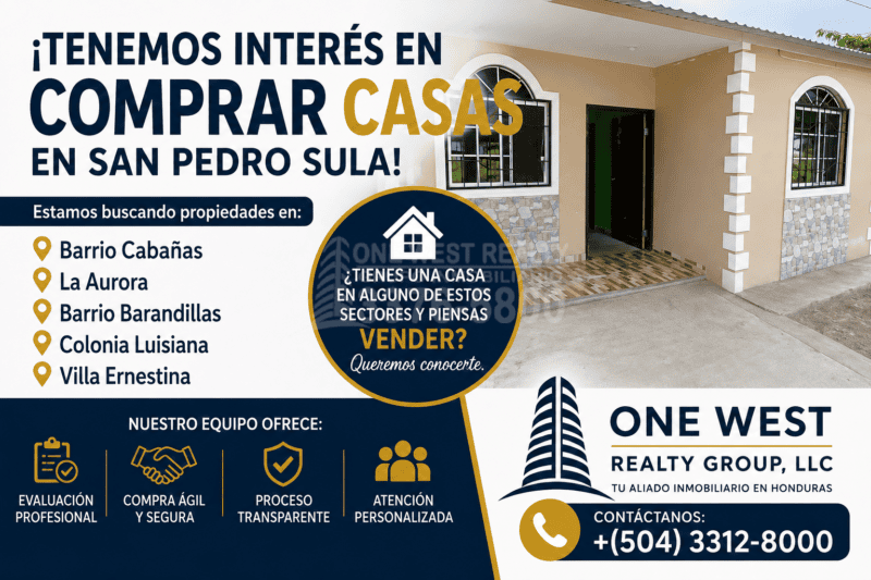 comprar casas en San Pedro Sula