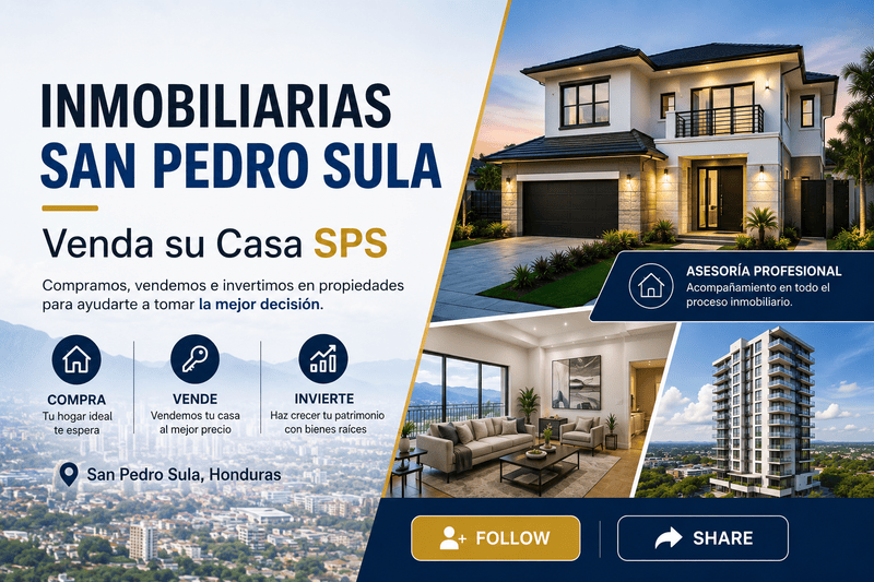 Inmobiliarias San Pedro Sula | Venda su Casa SPS
