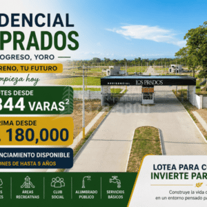 Residencial Los Prados en El Progreso | Lotes desde 344 varas²