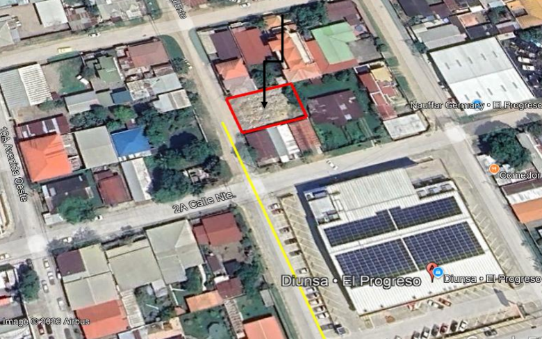 Terreno en Venta en Barrio Montevideo, El Progreso, Yoro