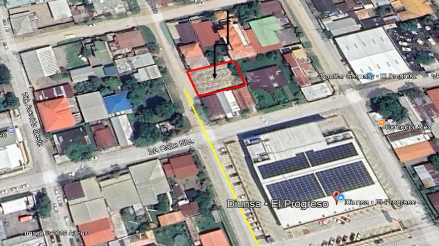 Terreno en Venta en Barrio Montevideo, El Progreso, Yoro