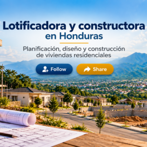 Lotificadora y constructora en Honduras con planificación, diseño y construcción de viviendas residenciales