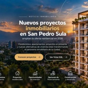Nuevos proyectos inmobiliarios en San Pedro Sula amplían la oferta residencial en 2026